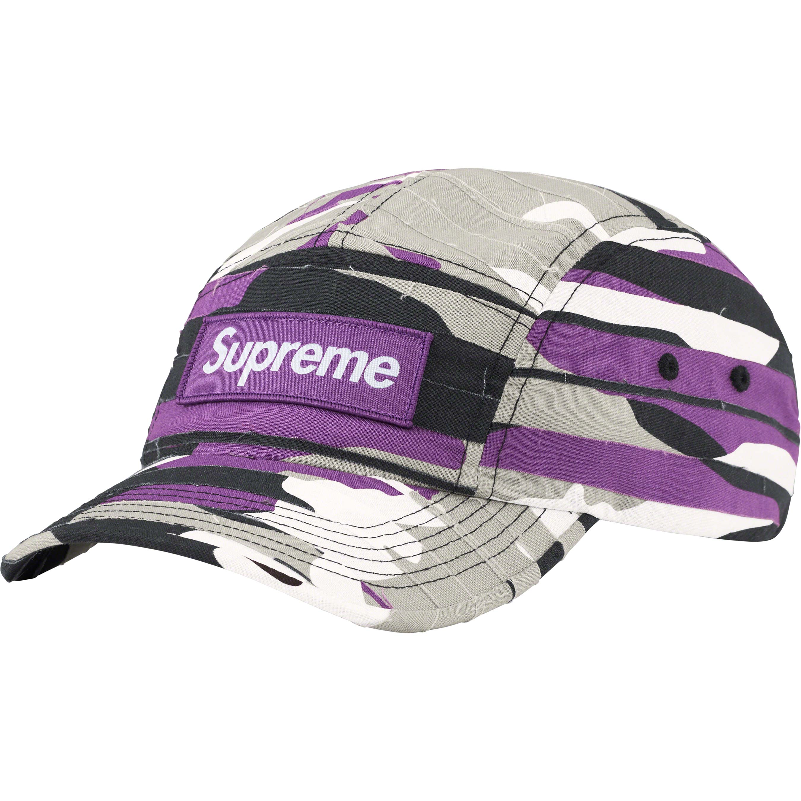 Supreme Layered Camo Camp Cap Black