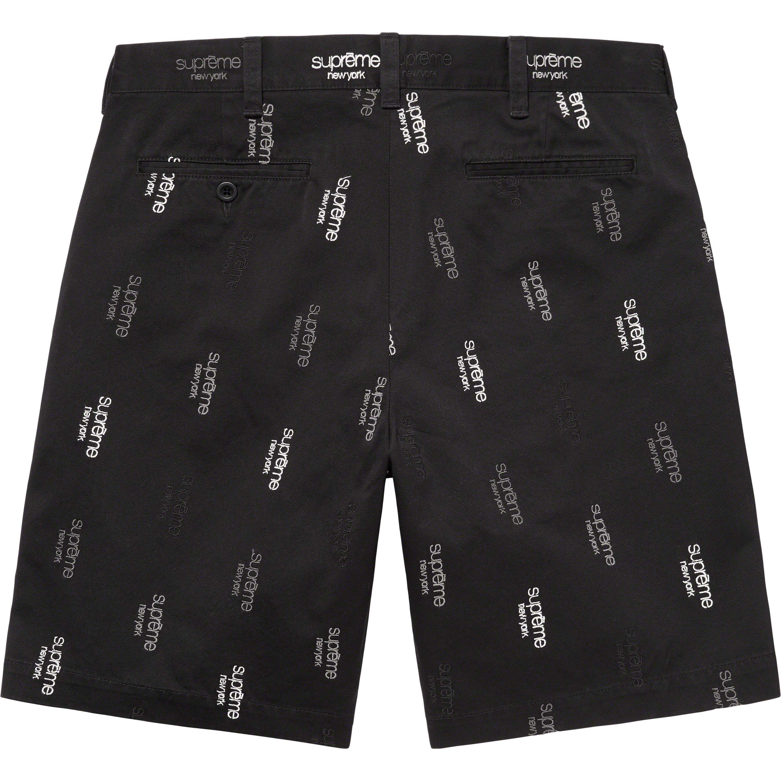 Buy Supreme Classic Logo Chino Short 'Black' - SS23SH22 BLACK