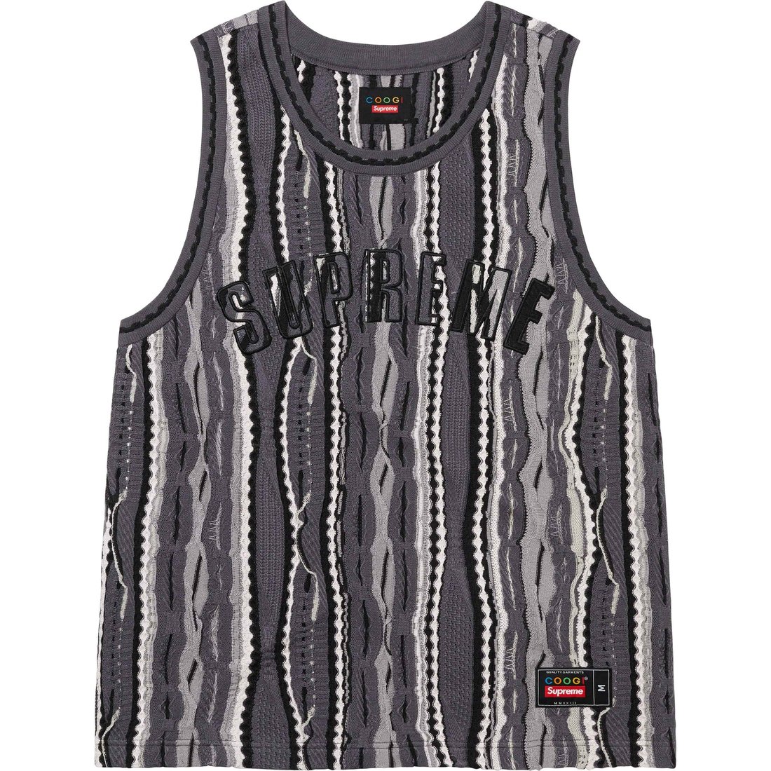 Details on Supreme Coogi Basketball Jersey Black from spring summer
                                                    2023 (Price is $178)