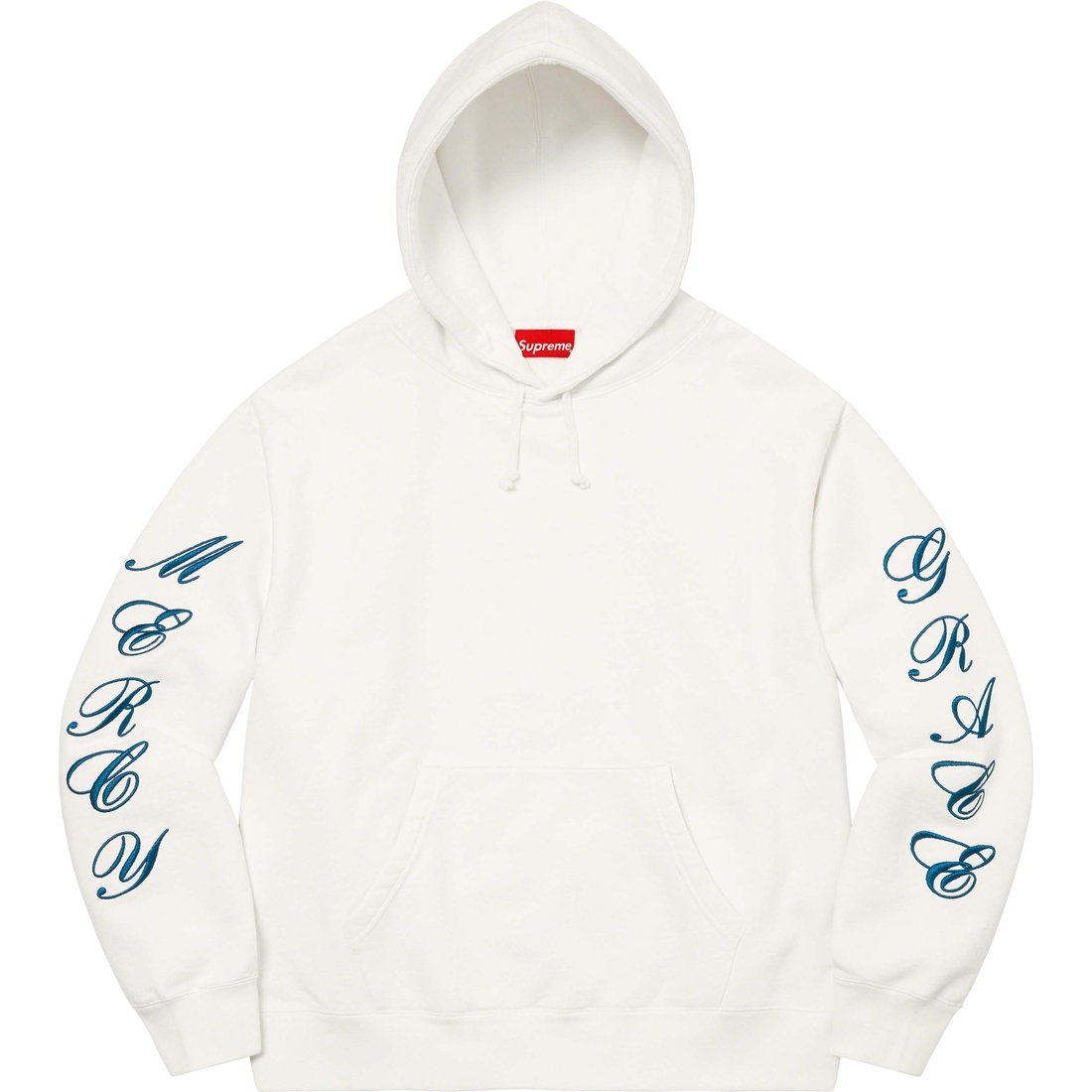 Details on Patches Spiral Hooded Sweatshirt White from spring summer
                                                    2023 (Price is $178)