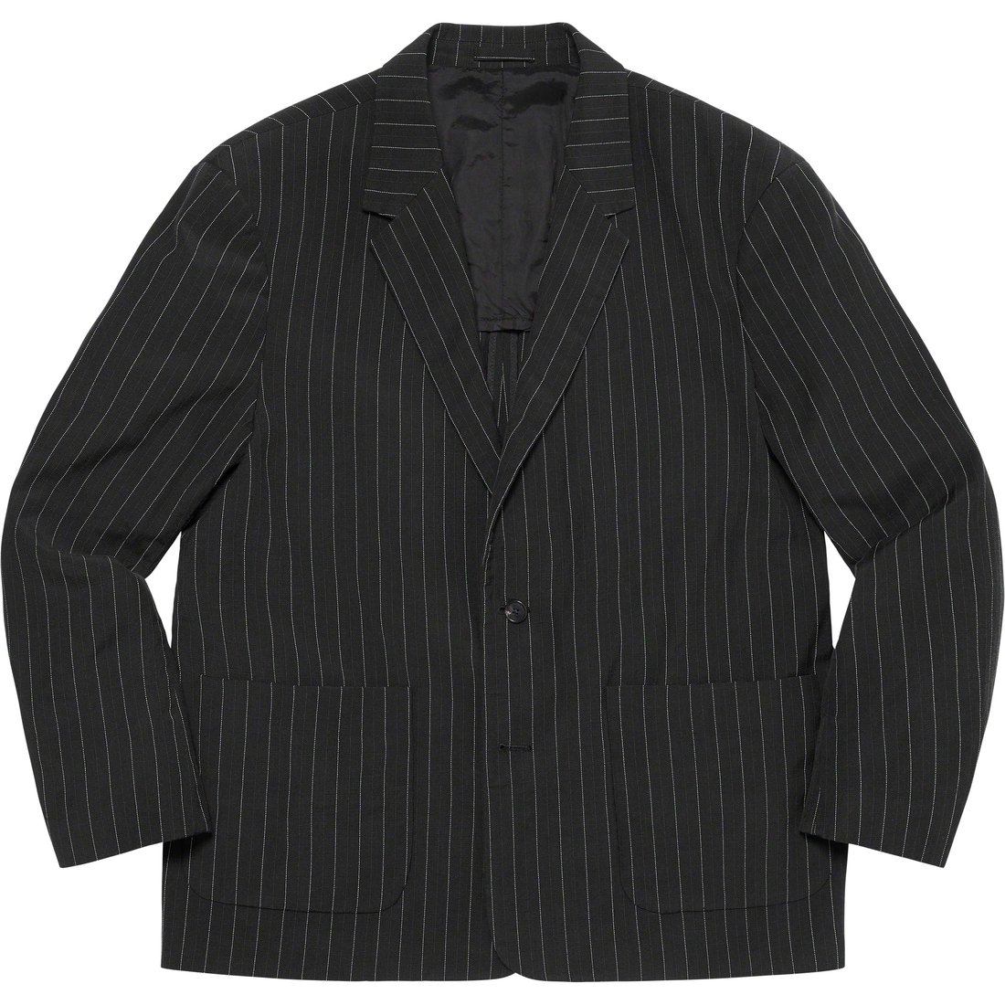 Details on Lightweight Pinstripe Suit Black from spring summer
                                                    2023 (Price is $598)