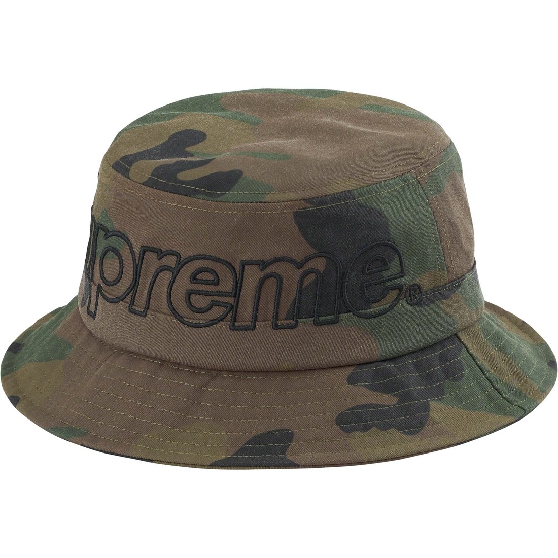Details on Outline Crusher Woodland Camo from spring summer 2023 (Price is $58)