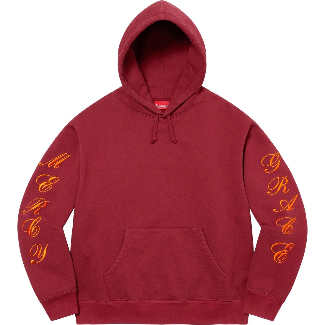 Details on Patches Spiral Hooded Sweatshirt Cardinal from spring summer 2023 (Price is $178)