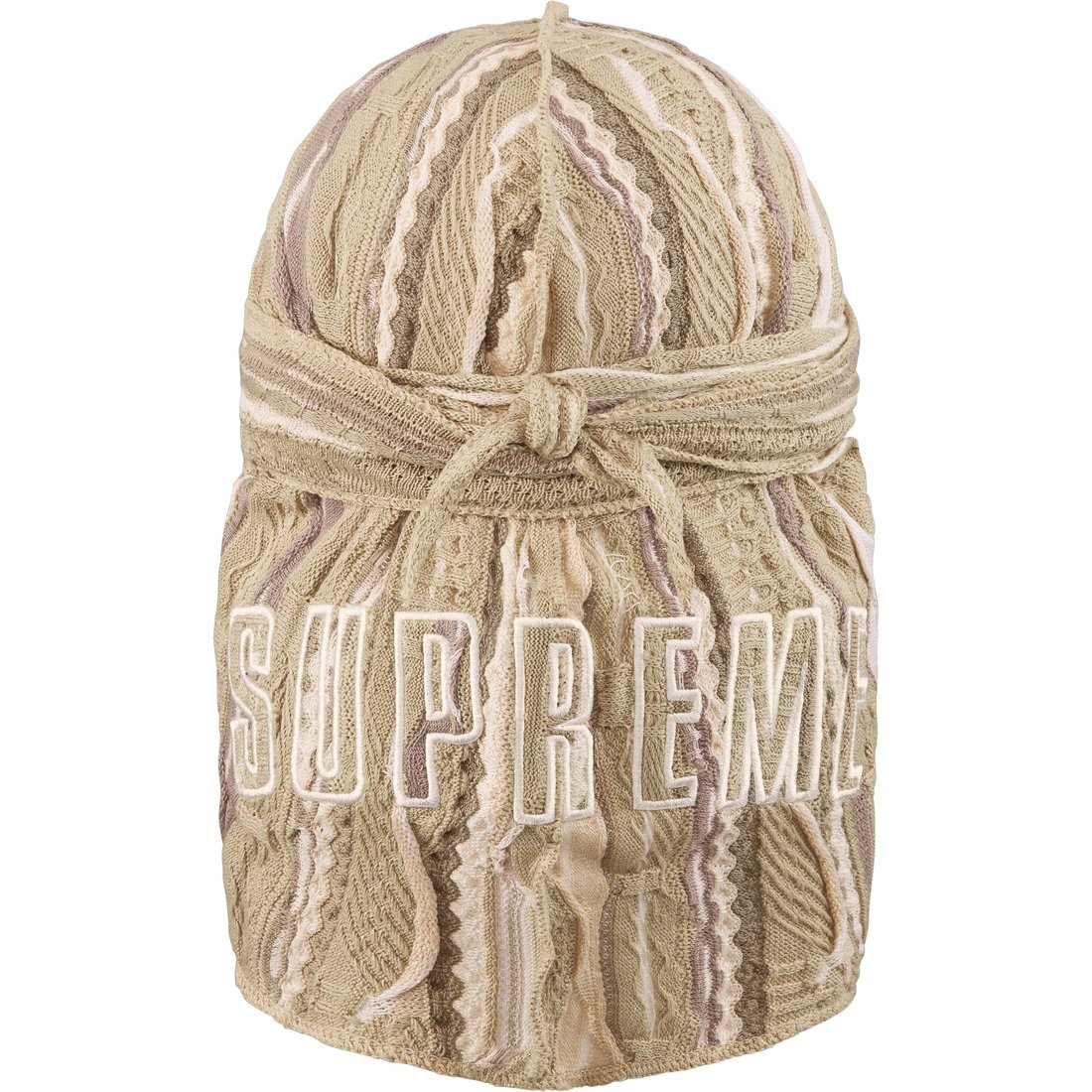 Details on Supreme Coogi Durag Tan from spring summer
                                                    2023 (Price is $48)