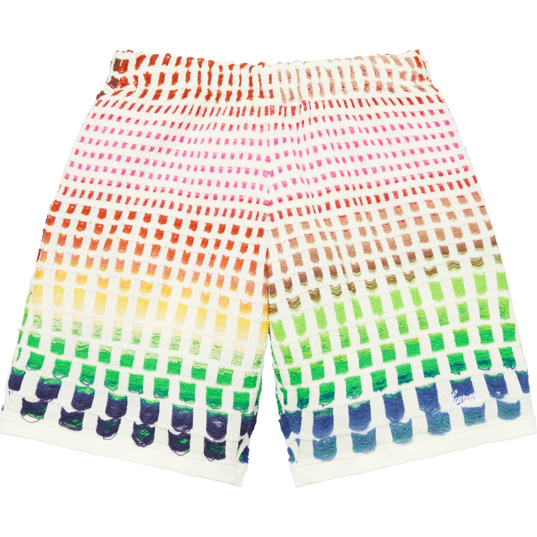 Details on Gradient Grid Knit Short Natural from spring summer 2023 (Price is $138)