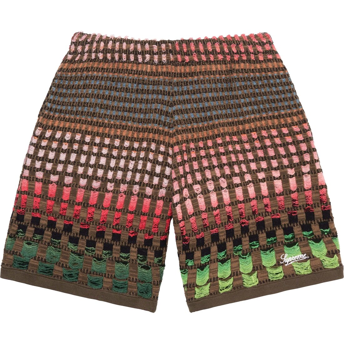 Details on Gradient Grid Knit Short Brown from spring summer
                                                    2023 (Price is $138)