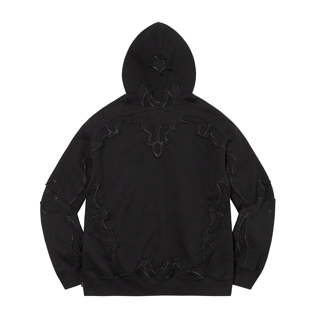 Details on Western Cut Out Hooded Sweatshirt Black from spring summer
                                                    2023 (Price is $178)