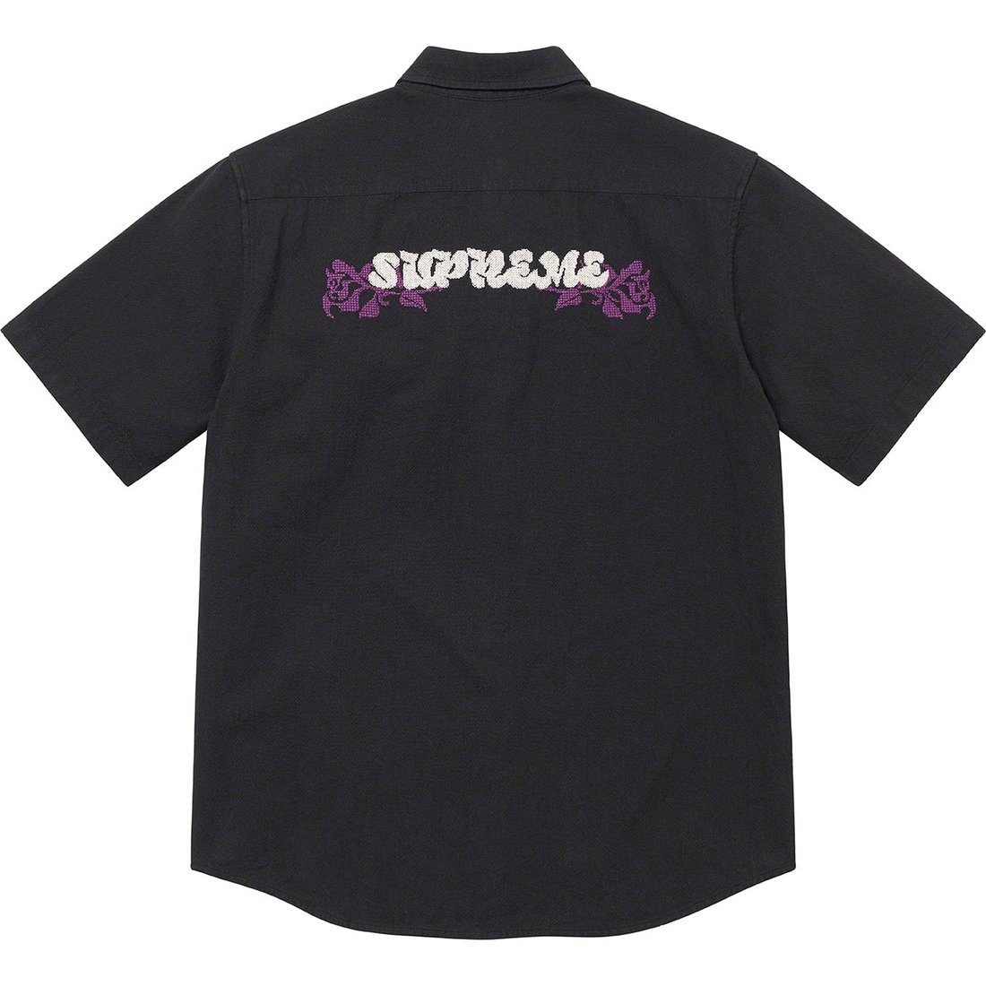 Supreme Needlepoint S S Shirt (SS23) - Black - $158