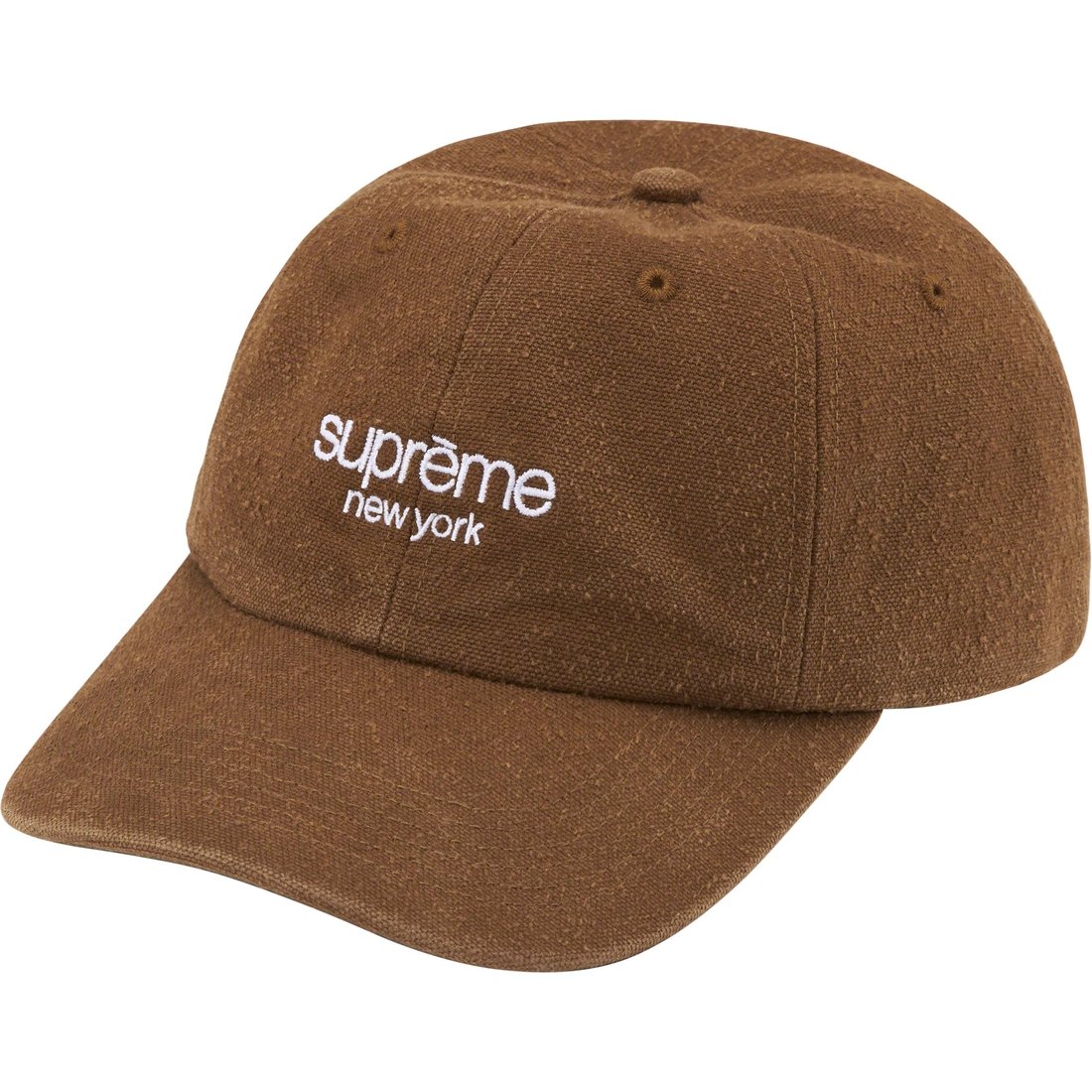 Details on Classic Logo 6-Panel Olive Brown from spring summer 2023 (Price is $54)