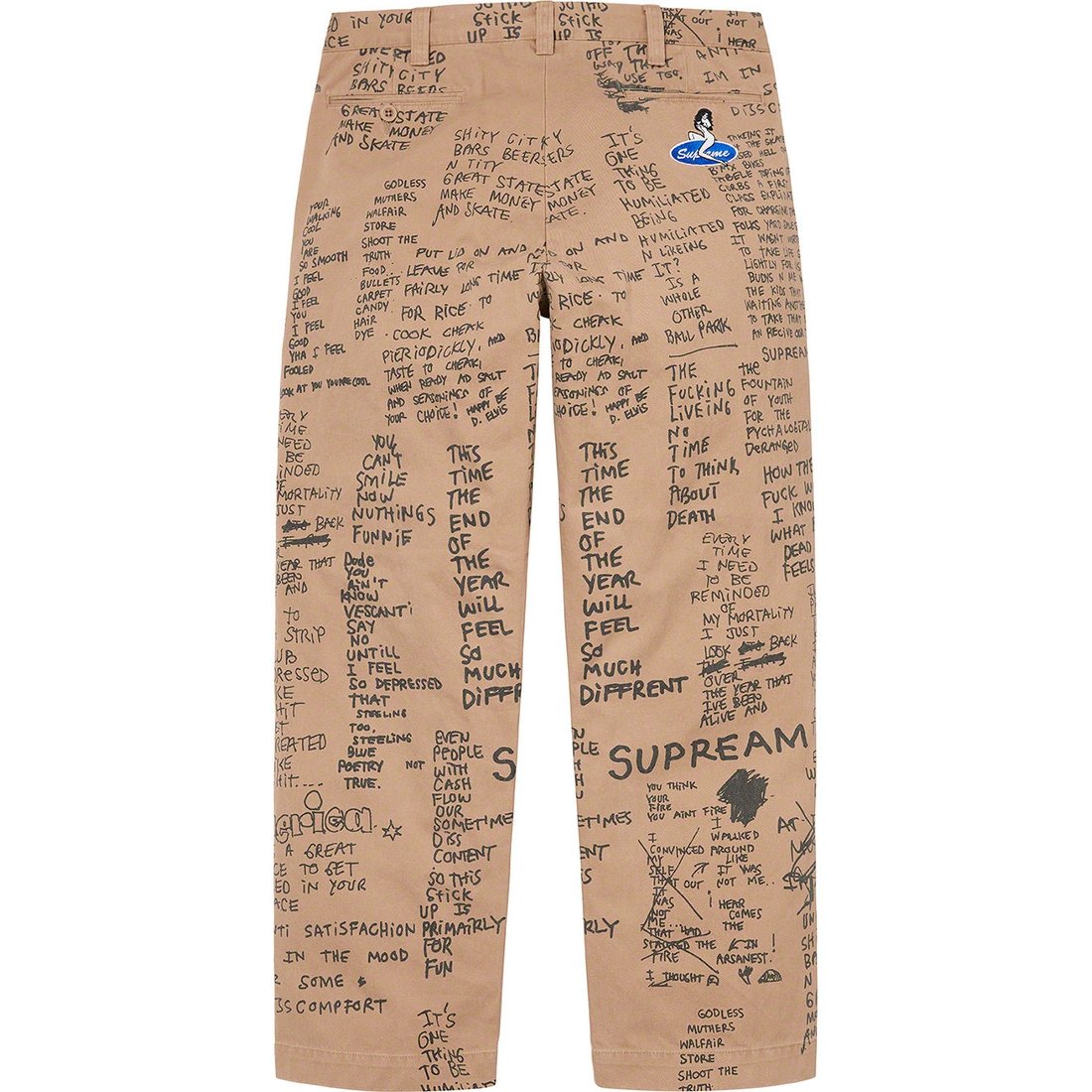 Details on Gonz Poems Chino Pant Khaki from spring summer
                                                    2023 (Price is $168)