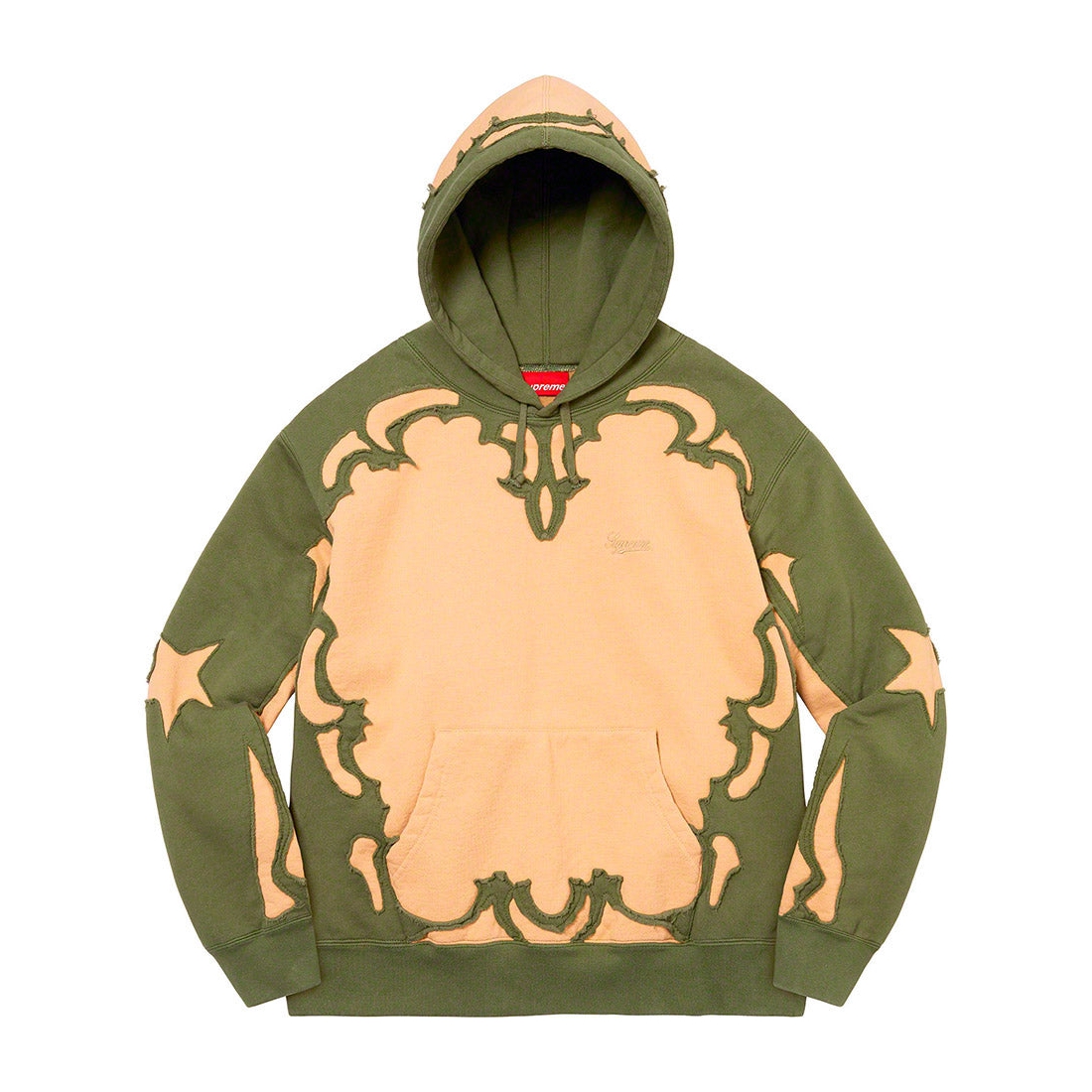 Details on Western Cut Out Hooded Sweatshirt Dark Tan from spring summer
                                                    2023 (Price is $178)