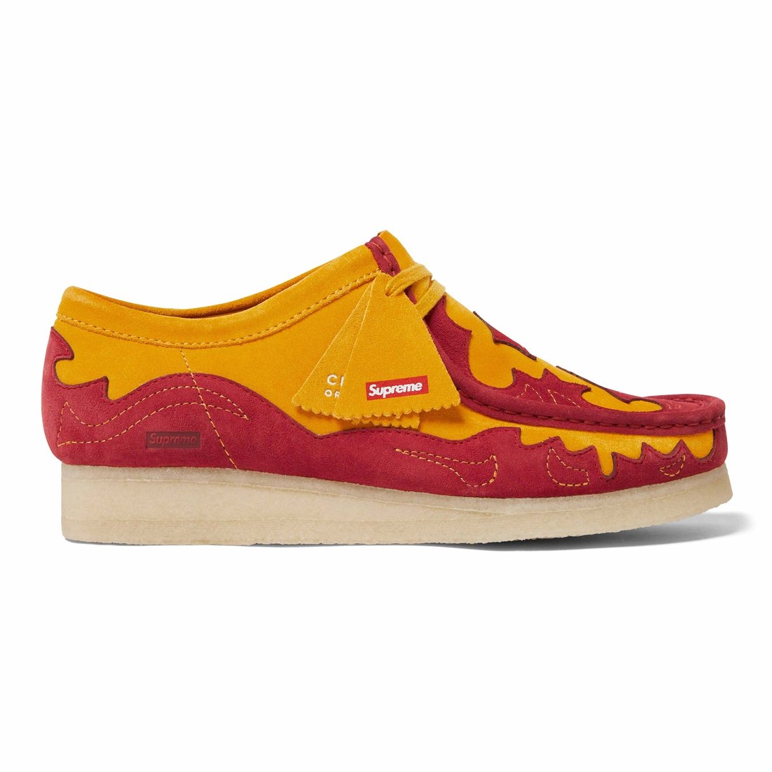 Details on Supreme Clarks Originals Wallabee Gold from spring summer
                                                    2023 (Price is $198)