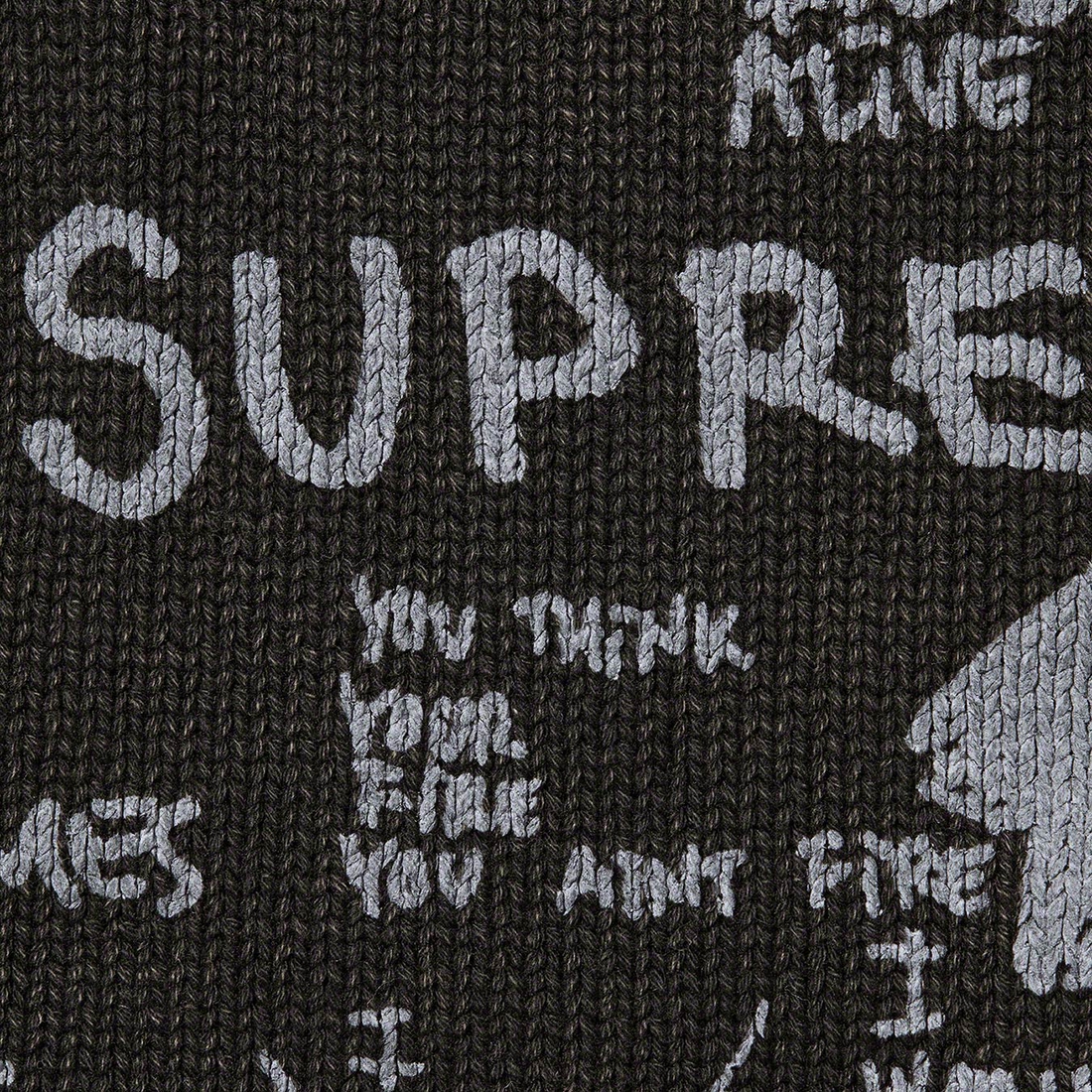 Details on Gonz Poems Sweater Black from spring summer
                                                    2023 (Price is $168)