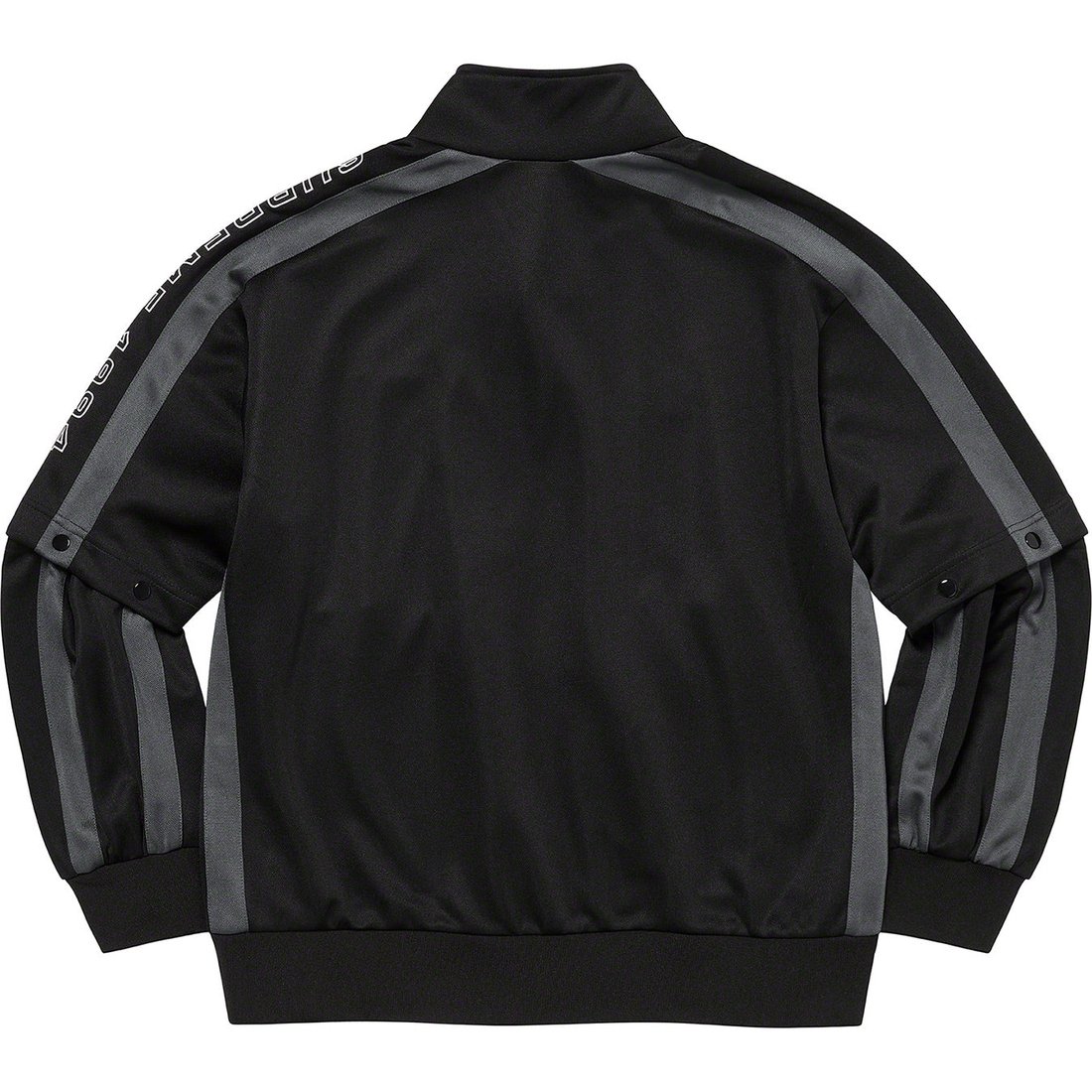 Details on Supreme Umbro Snap Sleeve Jacket Black from spring summer
                                                    2023 (Price is $188)