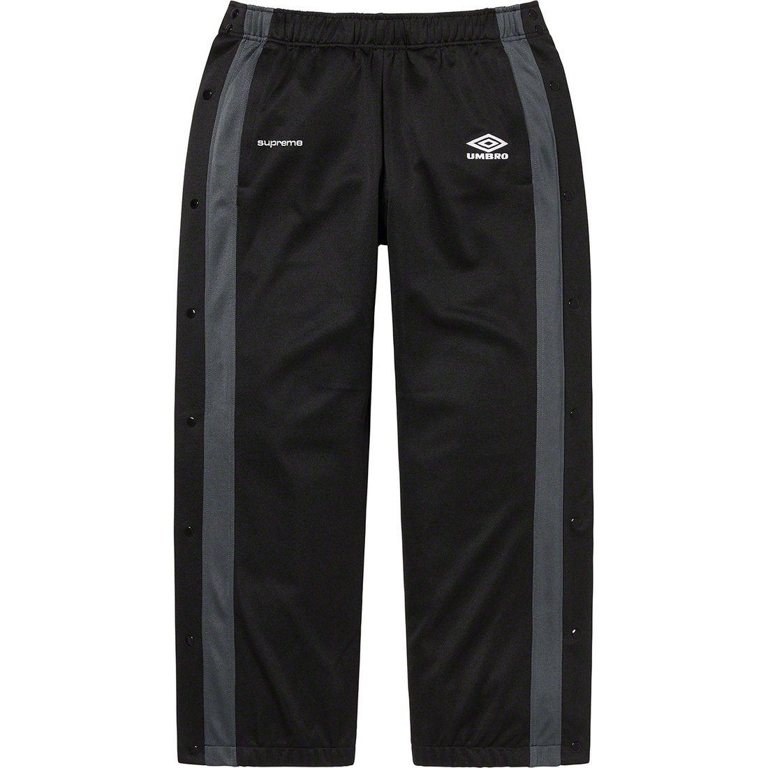 Details on Supreme Umbro Break-Away Track Pant Black from spring summer
                                                    2023 (Price is $168)