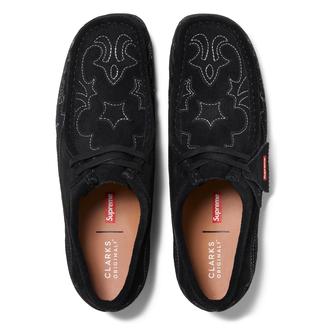 Supreme clarks original wallabee black-