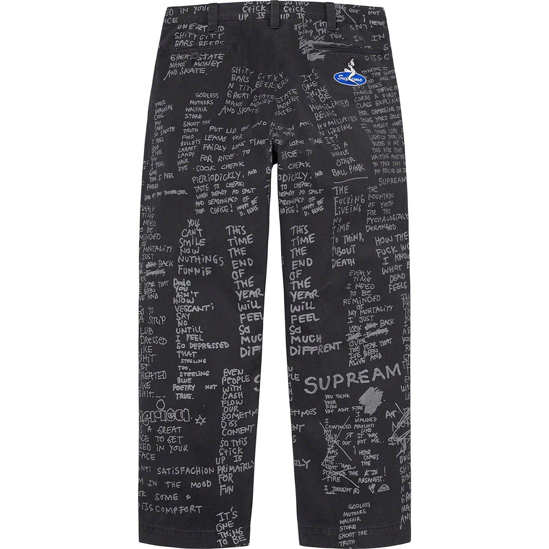 Details on Gonz Poems Chino Pant Black from spring summer
                                                    2023 (Price is $168)