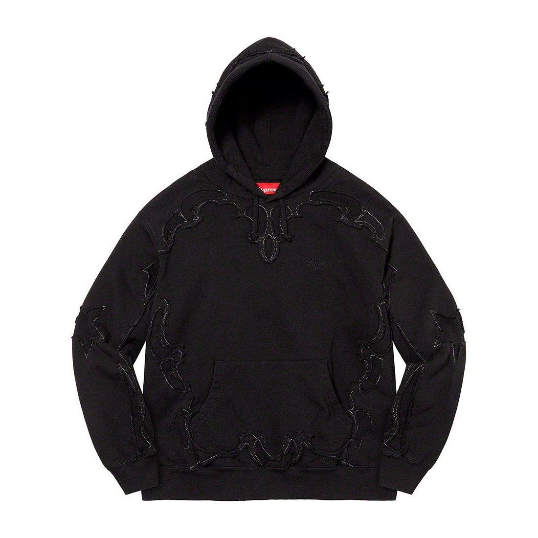 Details on Western Cut Out Hooded Sweatshirt Black from spring summer
                                                    2023 (Price is $178)