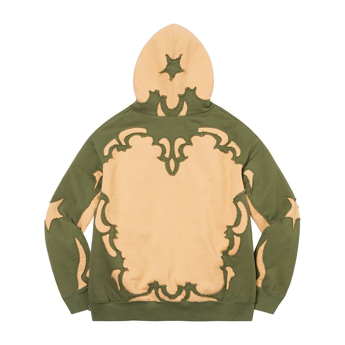 Details on Western Cut Out Hooded Sweatshirt Dark Tan from spring summer
                                                    2023 (Price is $178)