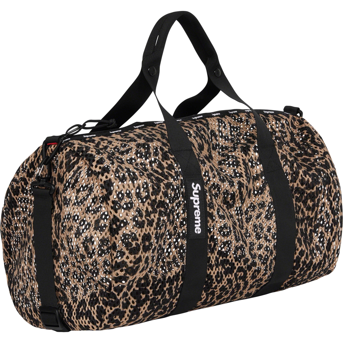 Details on Mesh Duffle Bag Leopard from spring summer
                                                    2023 (Price is $118)