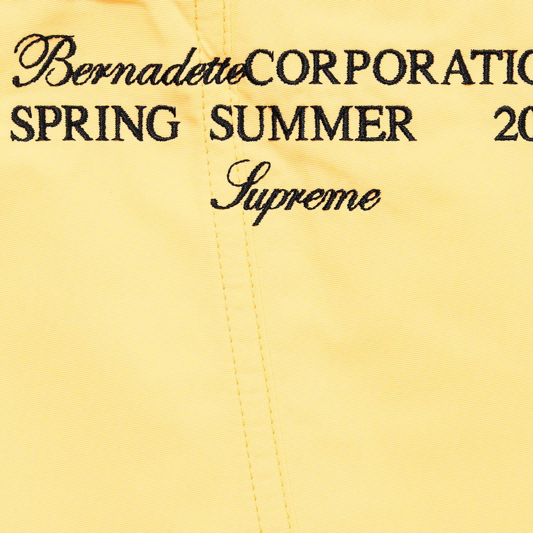 Details on Supreme Bernadette Corporation Track Pant Pale Yellow from spring summer
                                                    2023 (Price is $158)