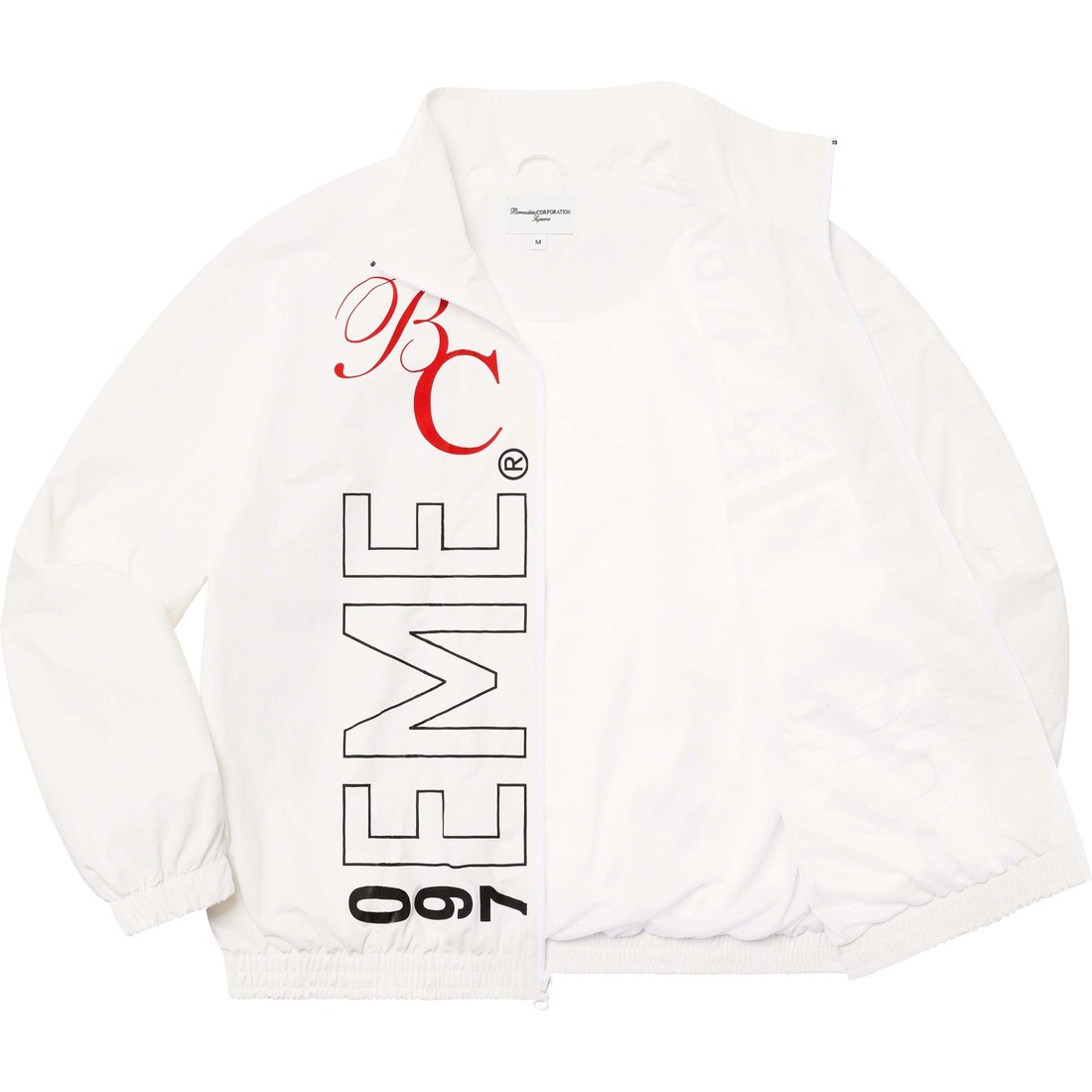 Details on Supreme Bernadette Corporation Track Jacket White from spring summer
                                                    2023 (Price is $188)