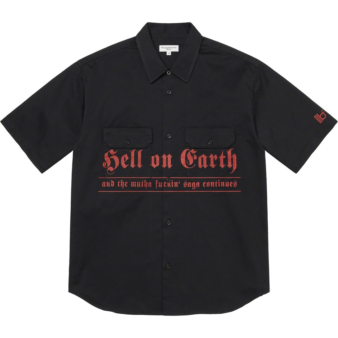 Details on Supreme Bernadette Corporation S S Work Shirt Black from spring summer
                                                    2023 (Price is $138)