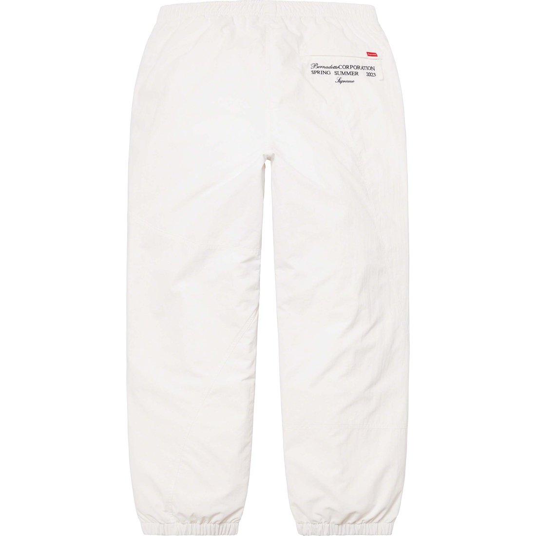 Details on Supreme Bernadette Corporation Track Pant White from spring summer
                                                    2023 (Price is $158)