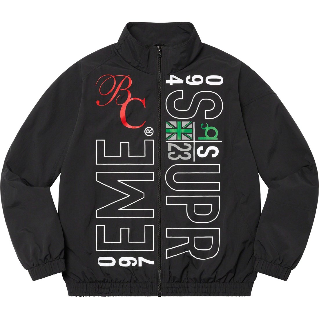 Details on Supreme Bernadette Corporation Track Jacket Black from spring summer
                                                    2023 (Price is $188)