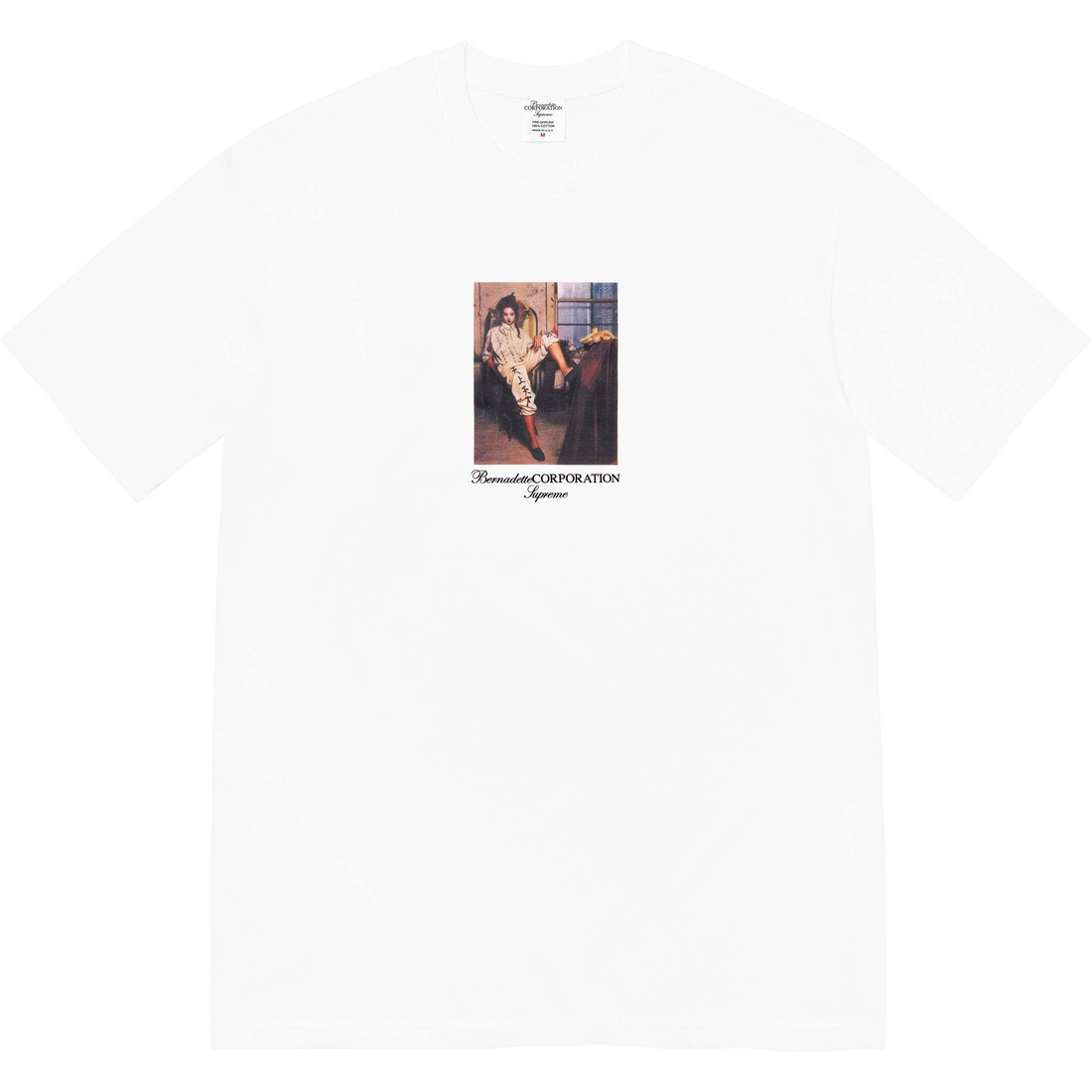 Details on Supreme Bernadette Corporation Fuck Tee White from spring summer
                                                    2023 (Price is $48)