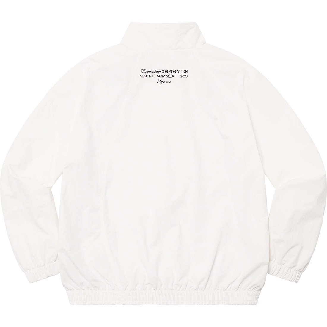 Details on Supreme Bernadette Corporation Track Jacket White from spring summer
                                                    2023 (Price is $188)