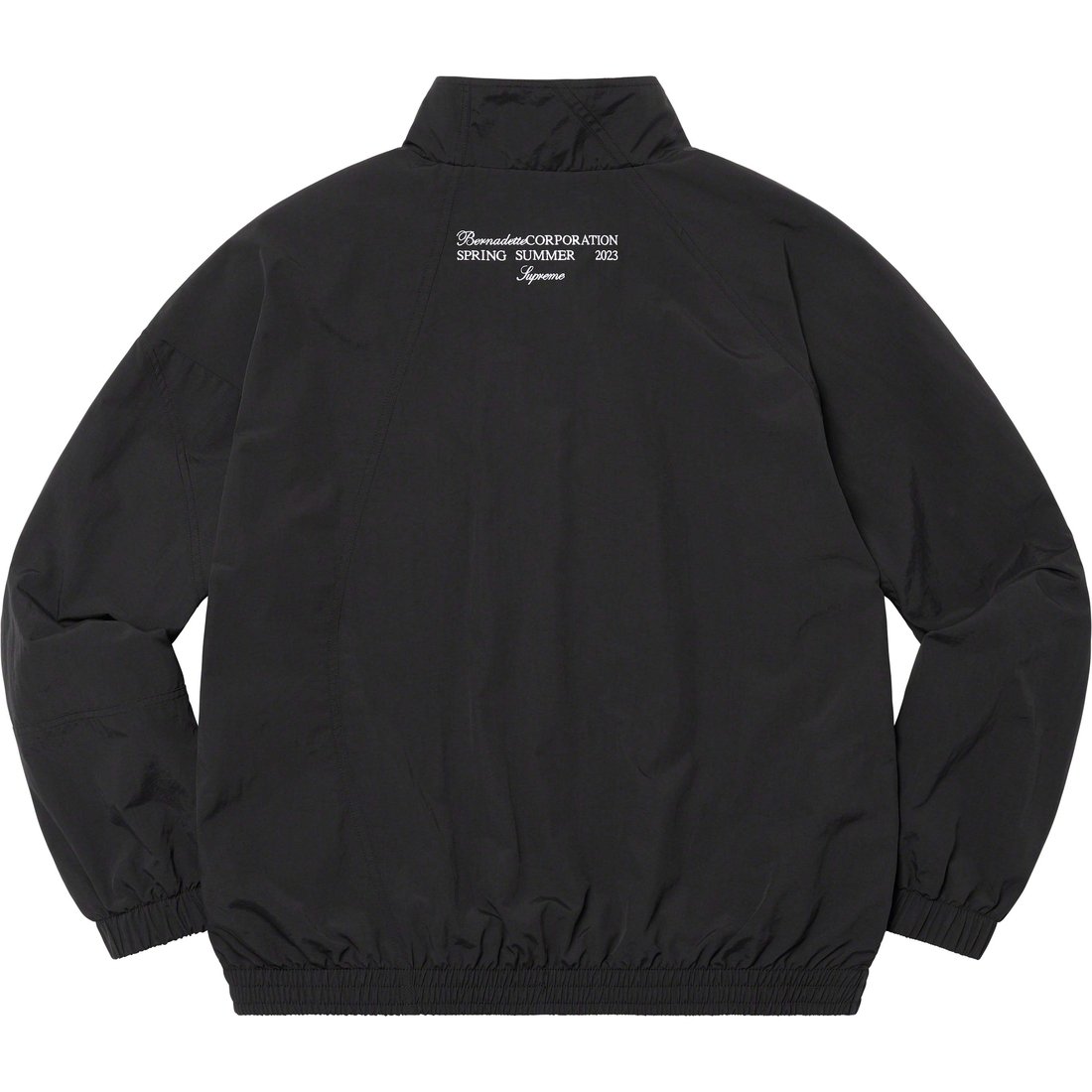 Details on Supreme Bernadette Corporation Track Jacket Black from spring summer
                                                    2023 (Price is $188)