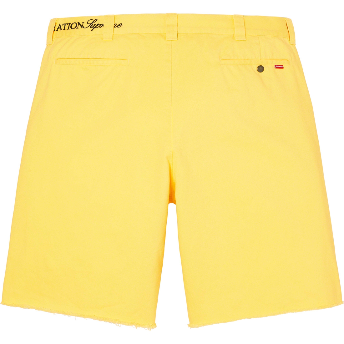 Details on Supreme Bernadette Corporation Work Short Yellow from spring summer
                                                    2023 (Price is $138)