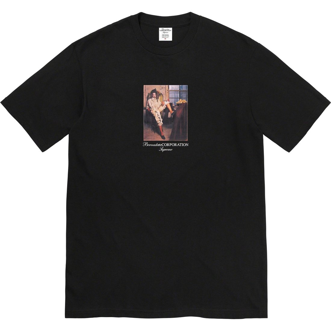 Details on Supreme Bernadette Corporation Fuck Tee Black from spring summer
                                                    2023 (Price is $48)