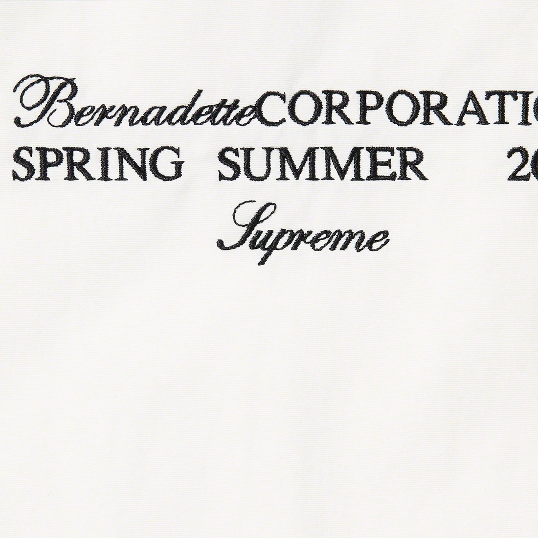 Details on Supreme Bernadette Corporation Track Jacket White from spring summer
                                                    2023 (Price is $188)