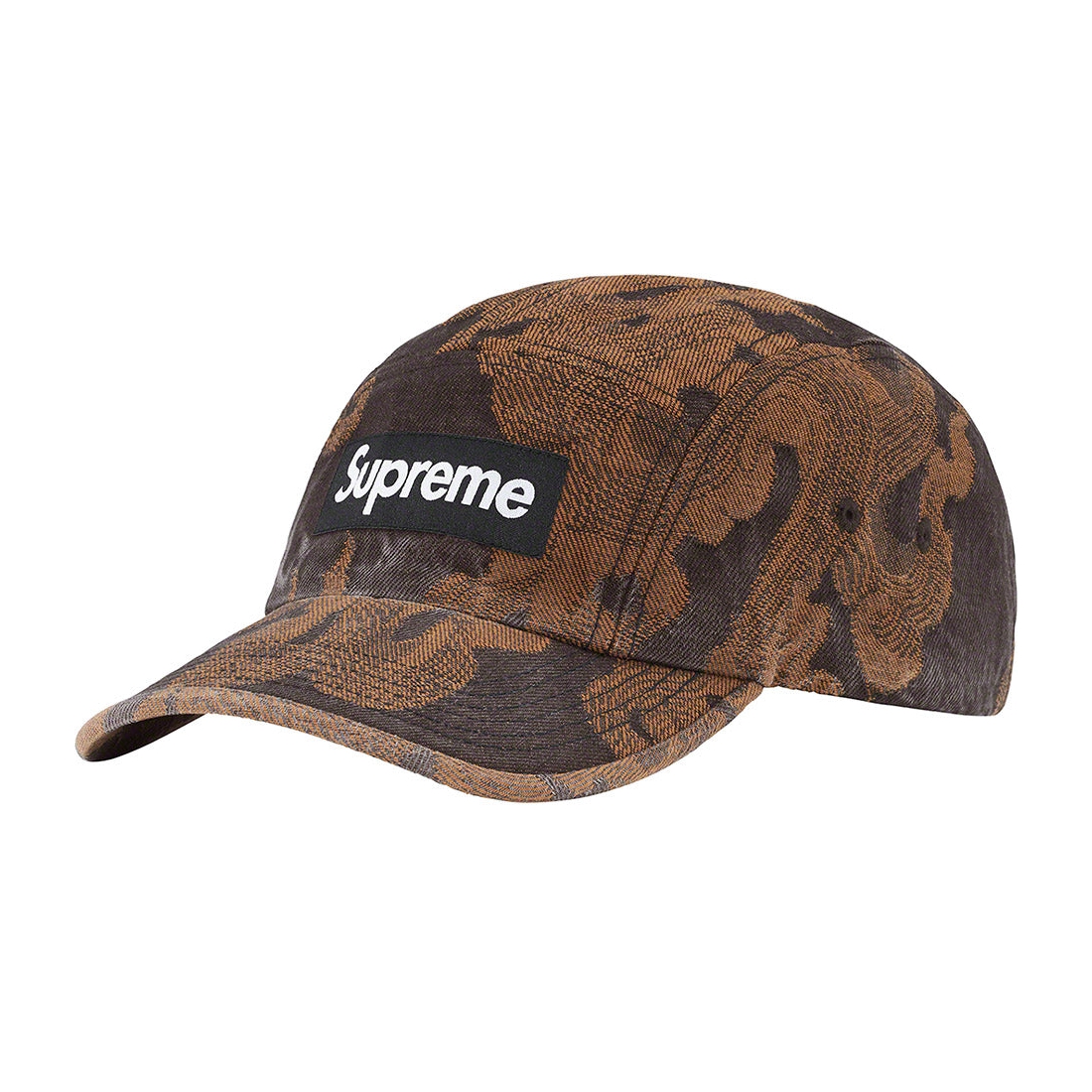 Details on Flames Jacquard Denim Camp Cap Washed Black from spring summer 2023 (Price is $48)