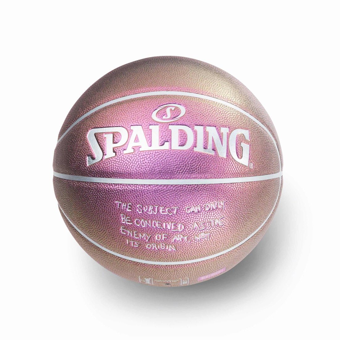 Details on Supreme Bernadette Corporation Spalding Basketball Purple from spring summer
                                                    2023 (Price is $118)