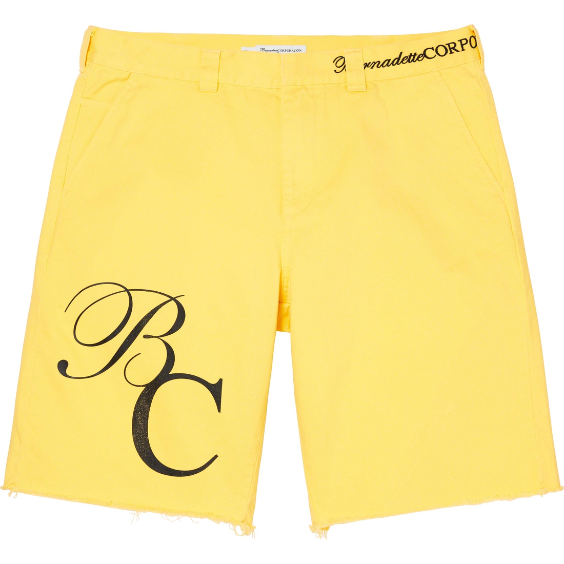 Details on Supreme Bernadette Corporation Work Short Yellow from spring summer
                                                    2023 (Price is $138)