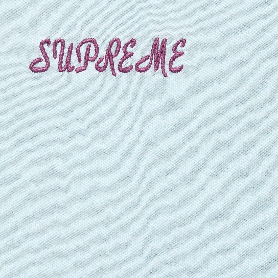 Details on Washed Script S S Top Light Blue from spring summer
                                                    2023 (Price is $54)