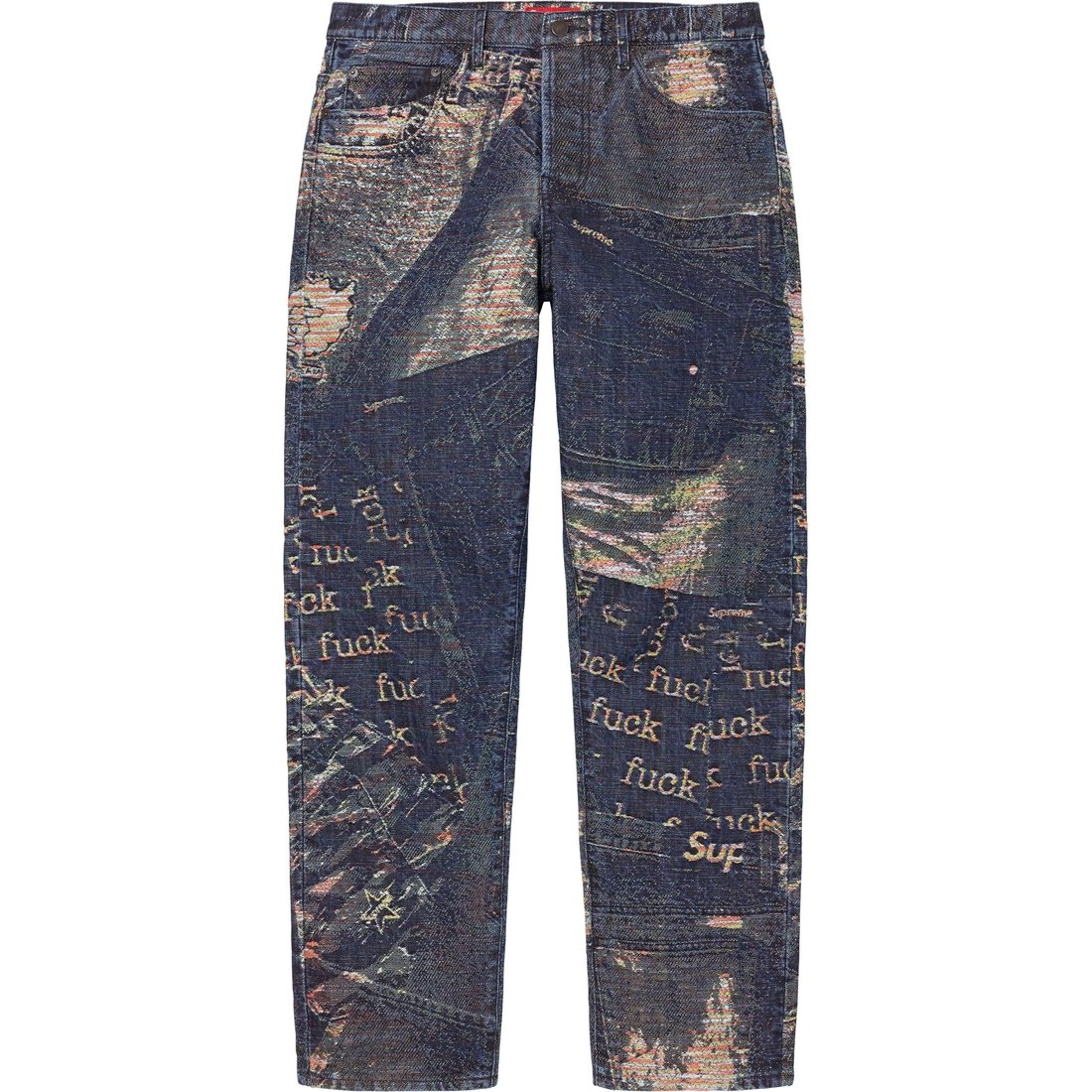 Details on Archive Denim Jacquard Regular Jean Blue from spring summer
                                                    2023 (Price is $248)