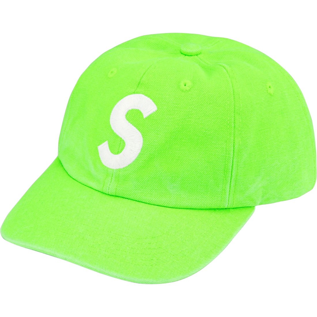 Details on Pigment Canvas S Logo 6-Panel Lime from spring summer
                                                    2023 (Price is $48)