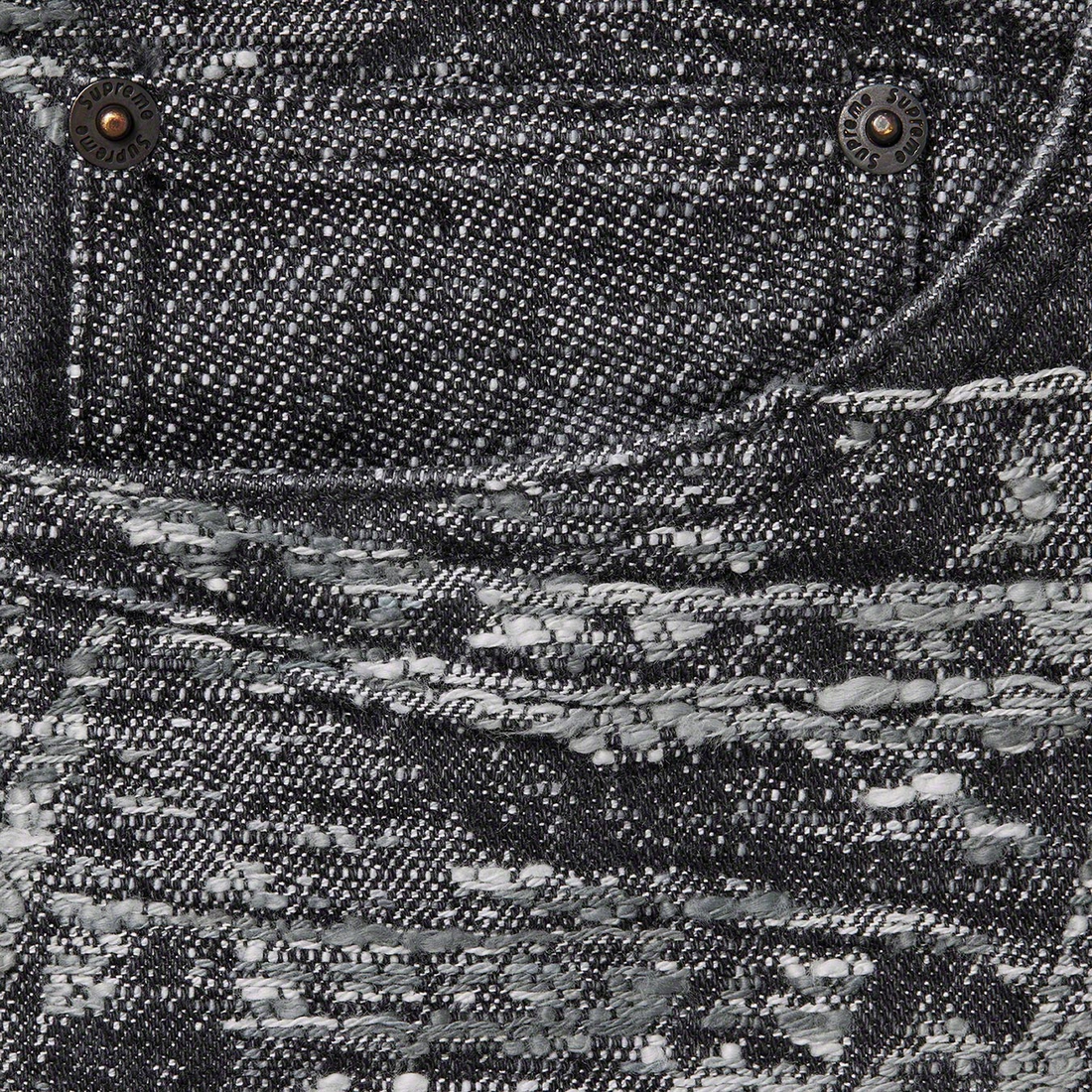 Details on Archive Denim Jacquard Regular Jean Black from spring summer
                                                    2023 (Price is $248)