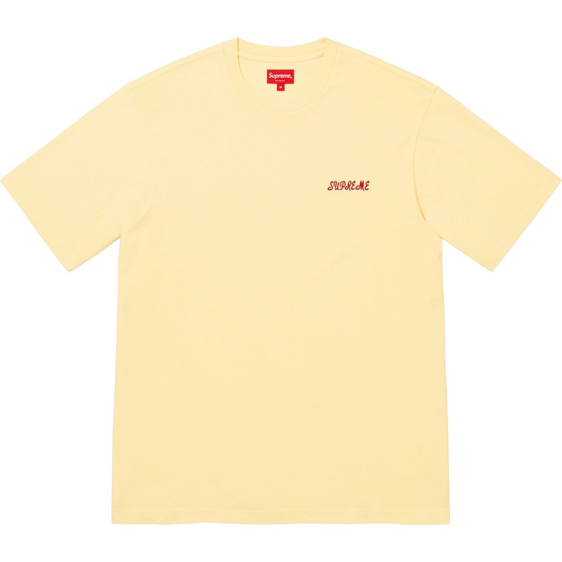 Details on Washed Script S S Top Yellow from spring summer
                                                    2023 (Price is $54)