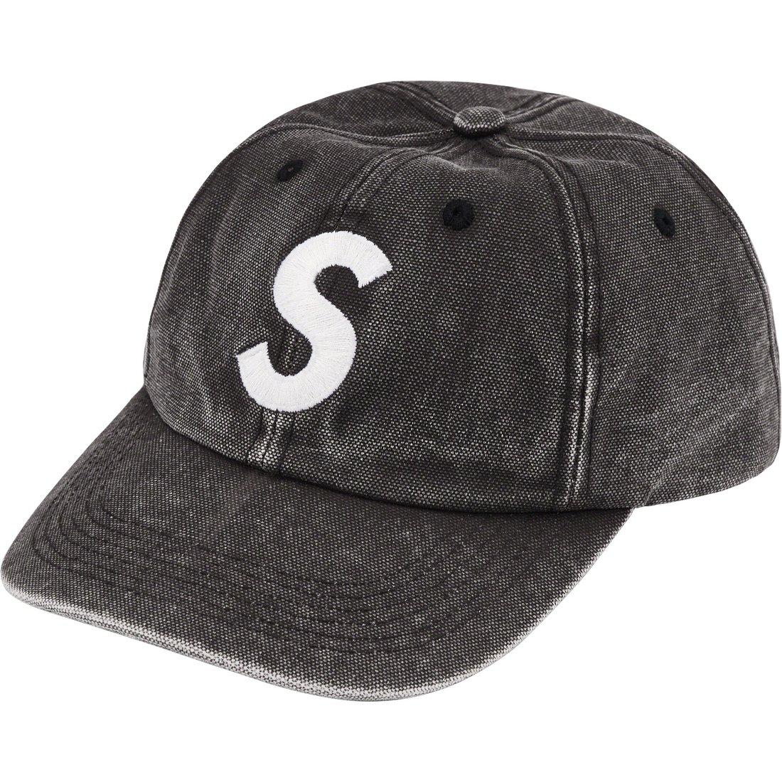 Details on Pigment Canvas S Logo 6-Panel Black from spring summer
                                                    2023 (Price is $48)