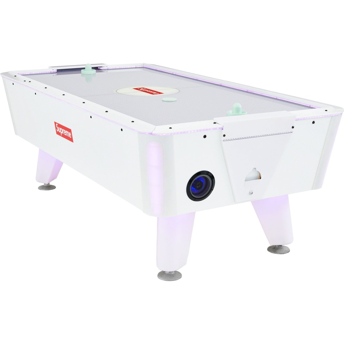 Details on Supreme Valley LED Air Hockey Table White from spring summer
                                                    2023 (Price is $12500)