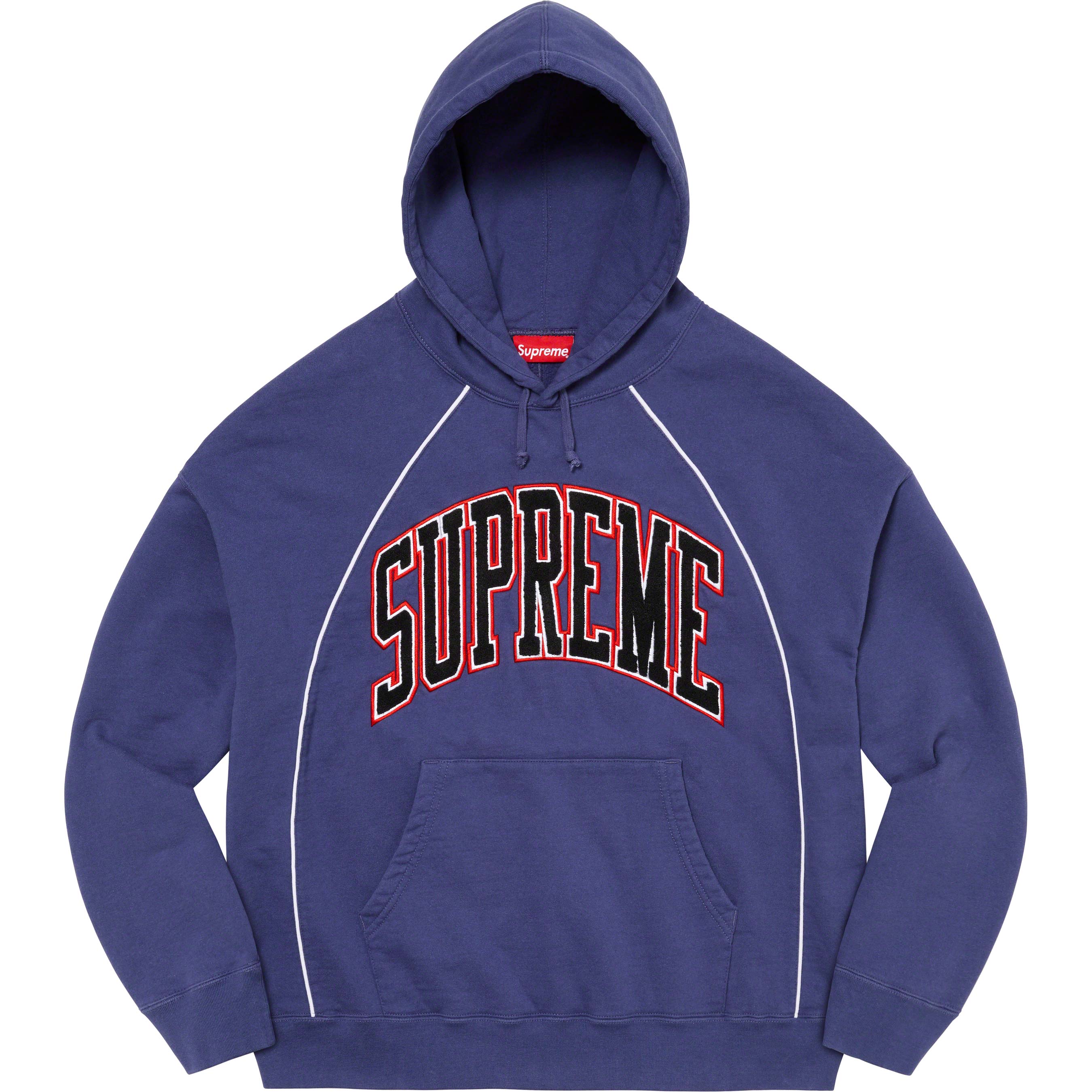 Boxy Piping Arc Hooded Sweatshirt - spring summer 2023 - Supreme