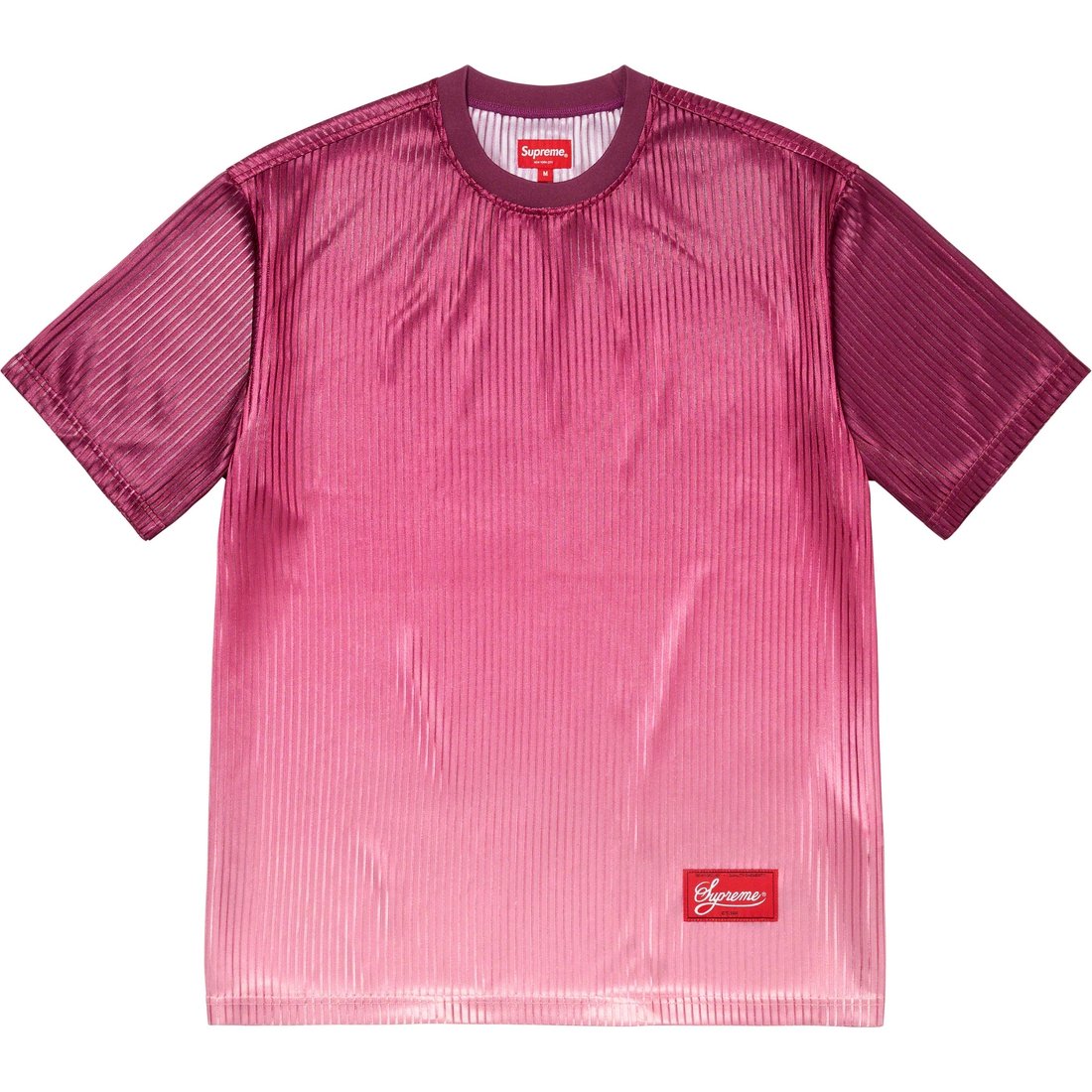 Details on Gradient Mesh Stripe Jersey Magenta from spring summer
                                                    2023 (Price is $98)