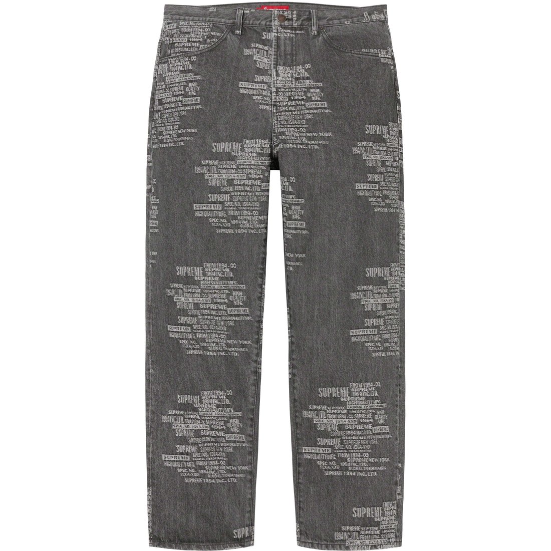 Details on Trademark Jacquard Baggy Jean Washed Black from spring summer
                                                    2023 (Price is $188)