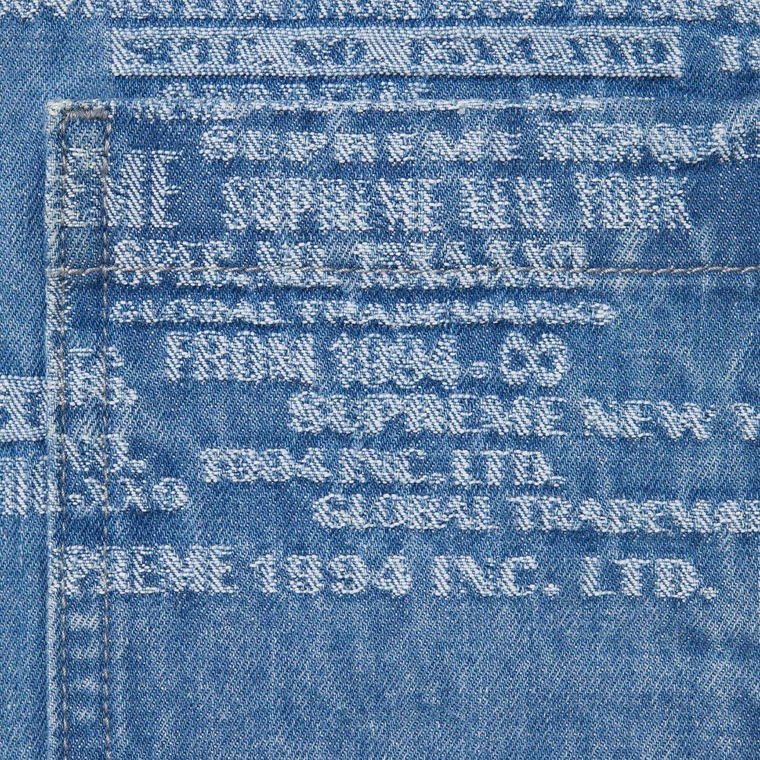 Details on Trademark Jacquard Denim Shirt Washed Blue from spring summer
                                                    2023 (Price is $148)