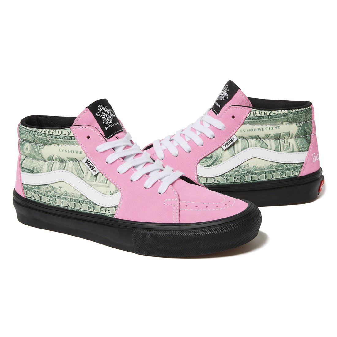 Details on Supreme  Vans Dollar Skate Grosso Mid Pink from spring summer
                                                    2023 (Price is $110)